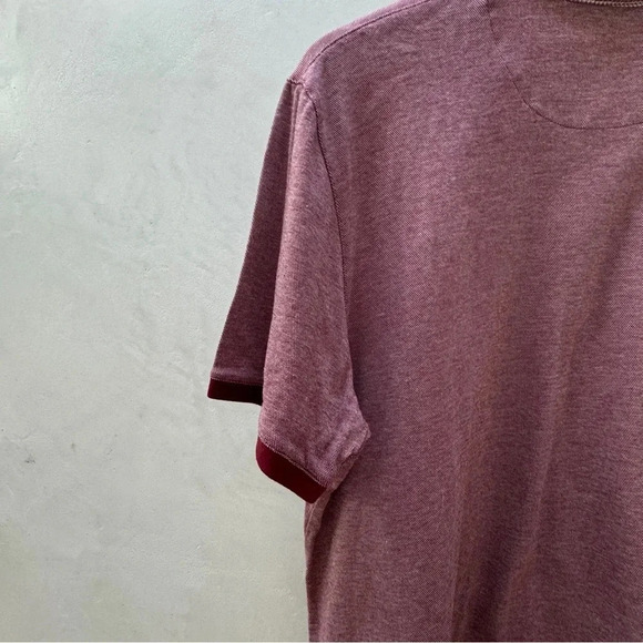 Ted Baker London Mens Medium Purple Heather Polo Short Sleeve Shirt Casual Adult - Picture 7 of 10